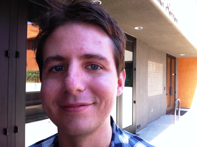 Actor Hunter Davis at KPCC, Monday, September 17, 2012.