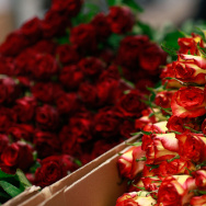 Flower Sellers Prepare For Valentine's Day