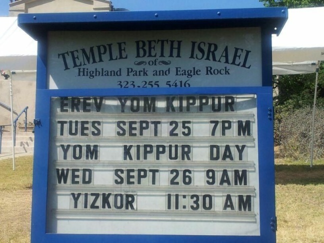 temple beth israel jewish yom kippur 