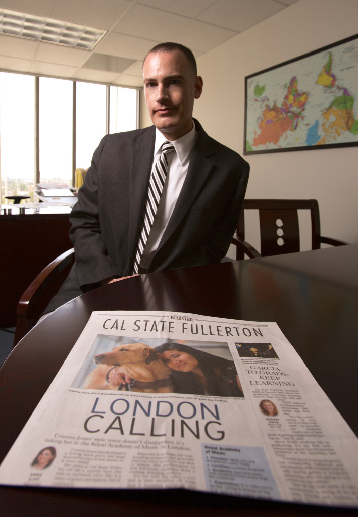 “For me to march into a newspaper and say, ‘You should do a section on our university?’ In my past experience that wouldn’t be an appropriate ask,” said Cal State Fullerton Chief Communications Officer Jeffrey Cook.
