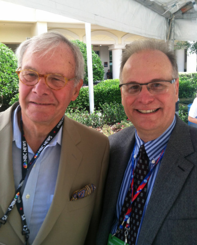 Larry Mantle interviews Tom Brokaw at the 2012 Republican National Convention