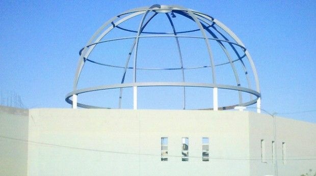 The dome under construction at the La Luz Del Mundo church in Phoenix, October 2010