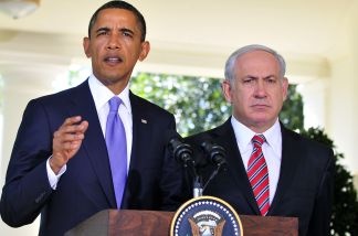 U.S. President Barack Obama with Israeli Prime Minister Benjamin Netanyahu during a meeting in 2010.
