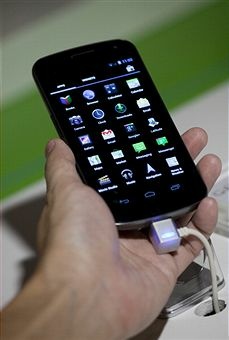 A Galaxy Nexus smartphone from Samsung Electronics.