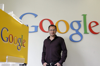 The spokesman of Google's European advertising, Ben Novick poses on August 4, 2010 at the Google's Paris office.