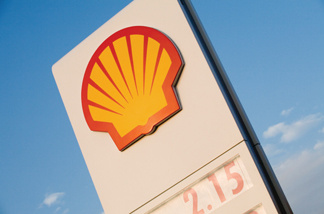 Shell Oil logo.