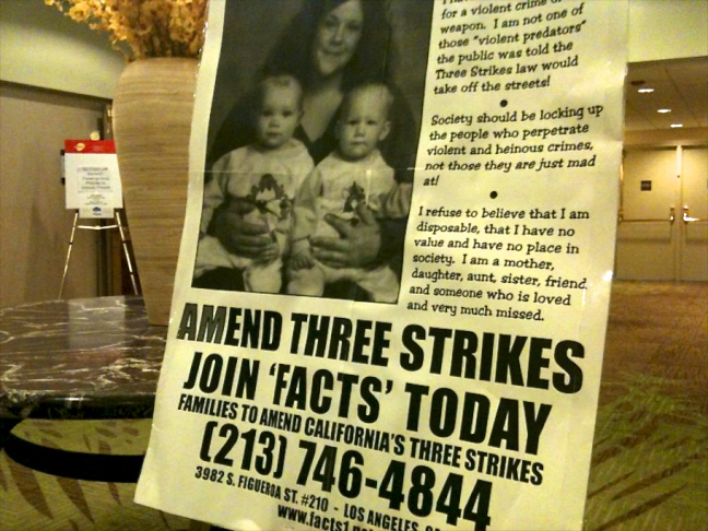 Families to Amend Three Strikes poster