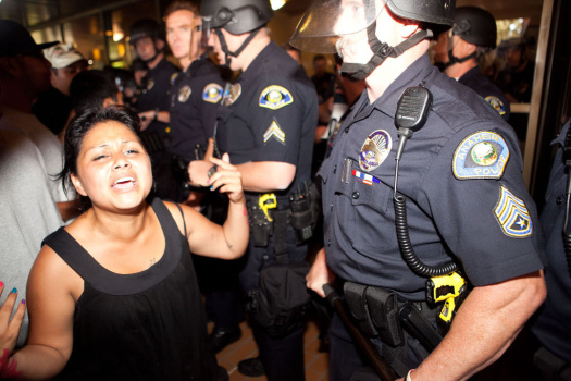 Anaheim Residents Protest Police Shootings Over Weekend