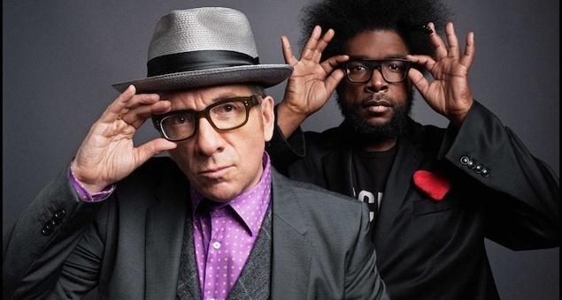 Elvis Costello and Questlove of The Roots.