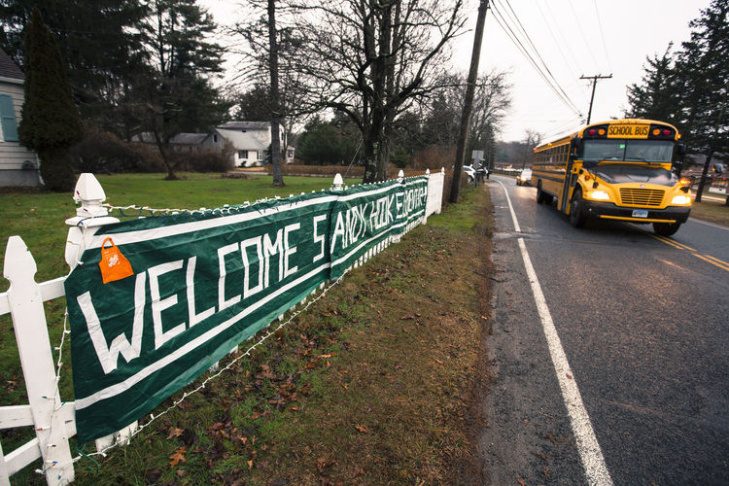 sandy hook new school monroe