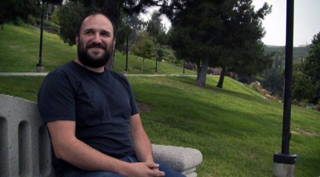 David Bazan in an Aliso Viejo park.