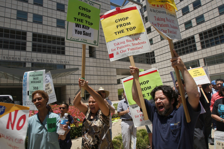 University Of California Employees Protest Pending Cuts