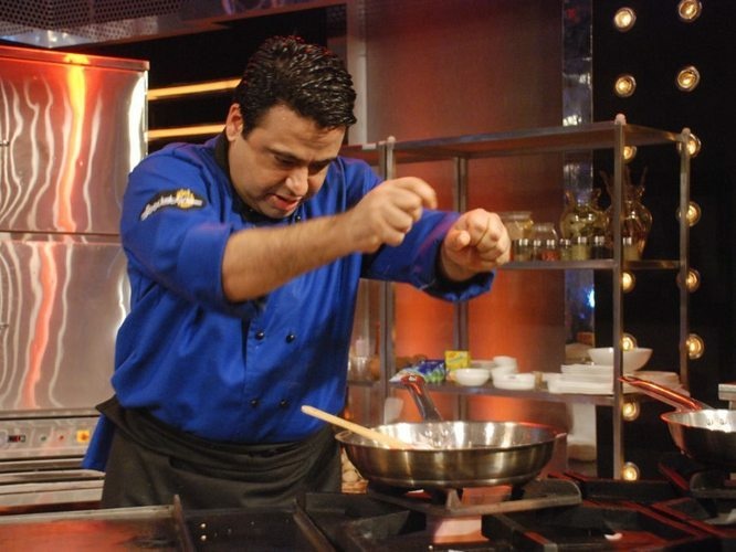 Chef Manish Mehrotra, an Indian contestant on Foodistan.