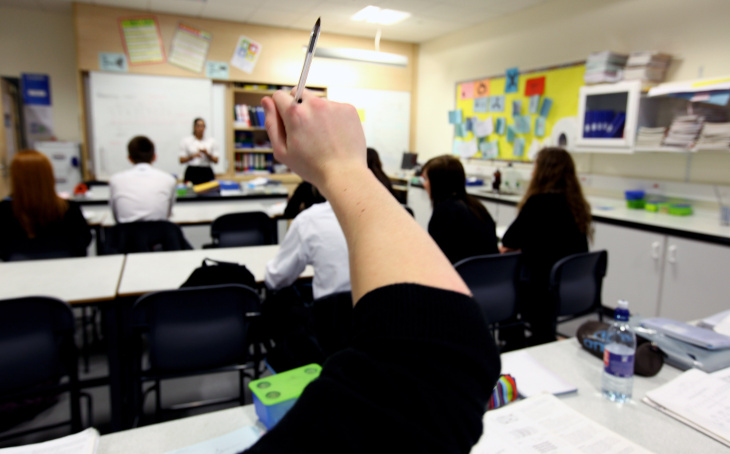 Students in a classroom
