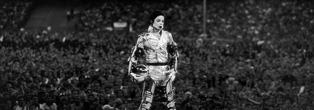 NEW YORK- 1997 : Michael Jackson arrives on stage during his 'HiStory' concert tour held in New York in 1997