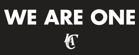 Los Angeles Clippers "We Are One" logo published on their website Tuesday, April 29, 2014.