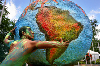 An artist's interpretation of Earth Day.