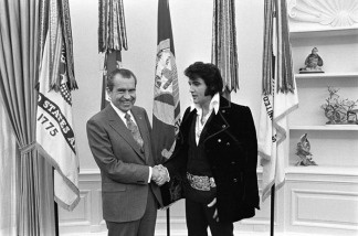 President Richard Nixon and Elvis Presley.