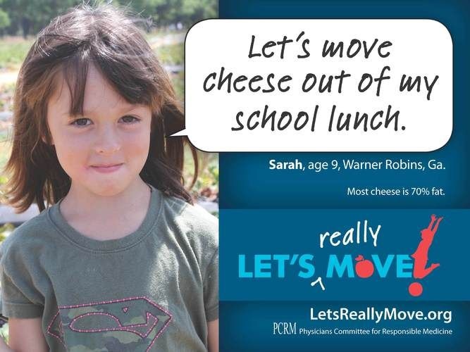 The newest campaign from vegan advocacy group Physicians Committee for Responsible Medicine targets dairy in school lunches.