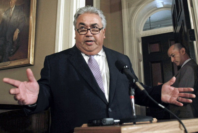Ron Calderon Former California state Senator Ron Calderon is seen in this file photo. Prosecutors say that in a plea agreement filed Monday, Calderon admits accepting tens of thousands of dollars in bribes in exchange for official acts as a legislator.