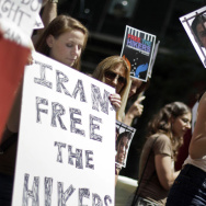 Mothers Of U.S. Hikers Detained In Iran Join Protest At Iranian UN Mission