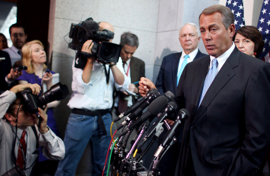 Speaker Boehner Speaks To Press After House GOP Meeting