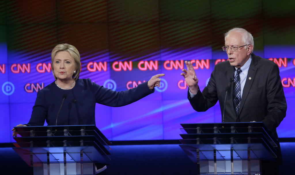 Hillary Clinton, Bernie Sanders ratchet up rancor in Democratic debate