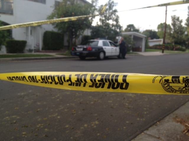 LAPD crime tape blocks public access during a recent investigation.