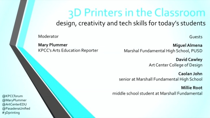 3D Printers in the Classroom