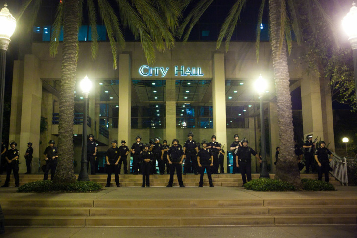 Anaheim Residents Protest Police Shootings Over Weekend