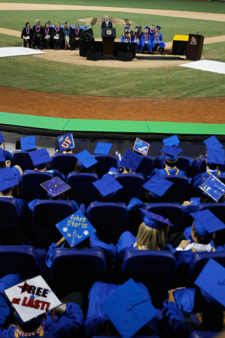 Joe Biden Delivers High School Commencement Address At Marlins Park