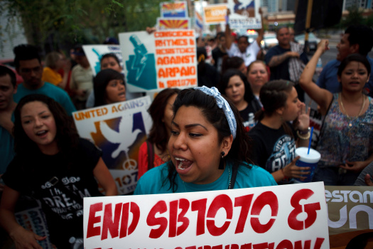 Activists Protest Arizona's Controversial Immigration Law In Phoenix