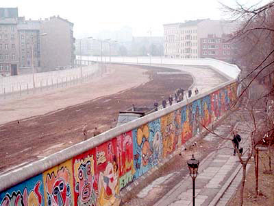 The Berlin Wall divided the city for nearly three decades. This picture was taken in 1986 in Berlin's Kreuzberg neighborhood.