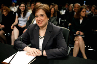 U.S. Supreme Court Justice nominee Elena Kagan awaits the resumption of questioning during the second day of her confirmation hearings on Capitol Hill before the Senate Judiciary Committee June 29, 2010 in Washington, DC.