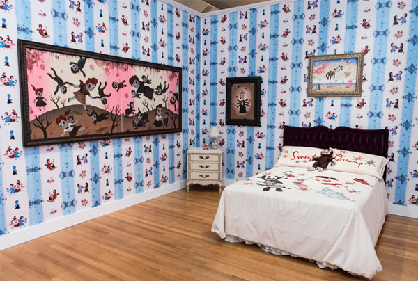 File: Gary Baseman's "bedroom," photo by Timothy Norris.