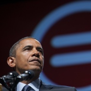 US President Barack Obama speaks during