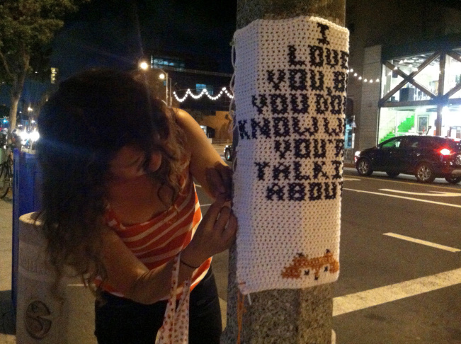 Yarn Bombing Moonrise Kingdom