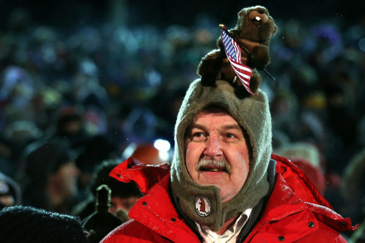 Annual Groundhog's Day Ritual Held In Punxsutawney, Pennsylvania