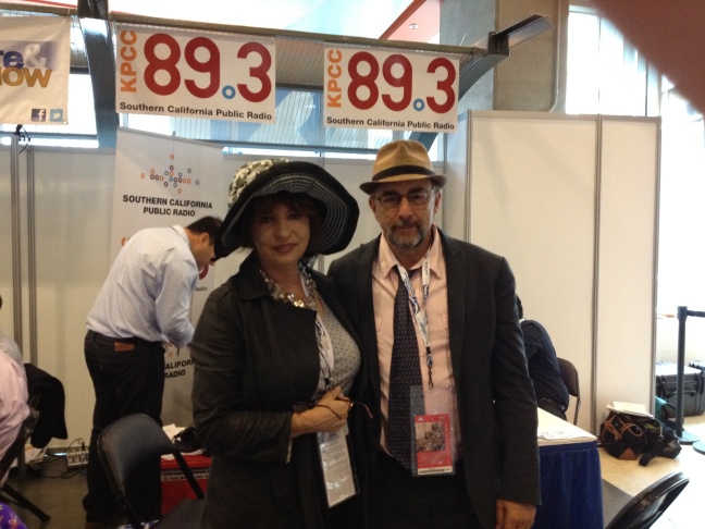 Patt Morrison with West Wing Actor Richard Schiff