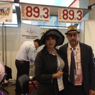 Patt Morrison with West Wing Actor Richard Schiff