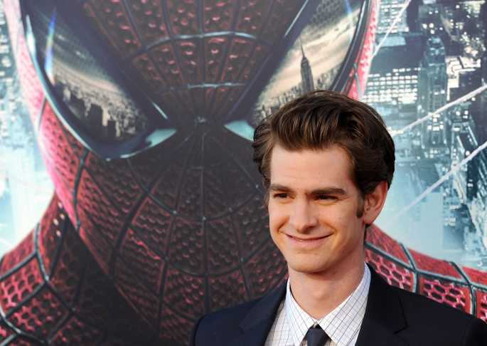 Actor Andrew Garfield arrives for the pr