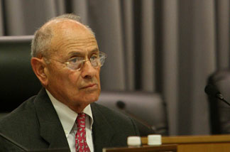 Then-Superintendent of Schools Ramon Cortines and the Los Angeles Unified School District Board of Education, April 14, 2009 in Los Angeles.