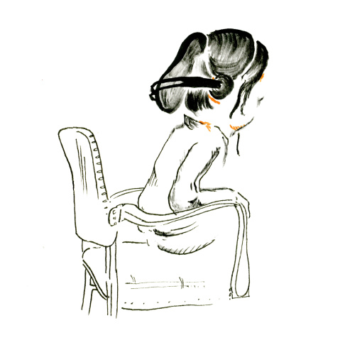 Immigration court sketch 2