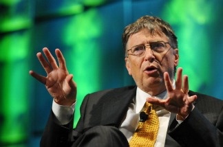 Bill Gates, co-chairman and trustee of the Bill and Melinda Gates Foundation, speaks at the Washington Convention Center in Washington.