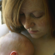 Mother with her newborn baby