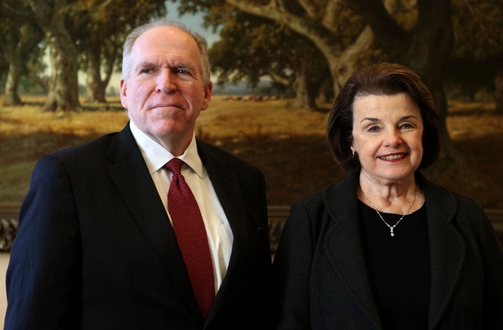 CIA Director Nominee Brennan Meets With Senate Intelligence Chair Feinstein