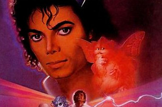 Image of Michael Jackson as seen on promotional poster for "Captain EO."