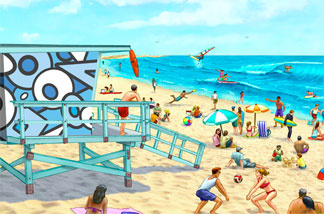 Lifeguard Towers Project artistic rendering