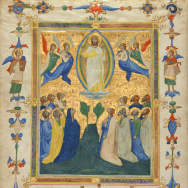 The Ascension of Christ from the Laudario of Sant’Agnese, about 1340, Pacino di Bonaguida. The J. Paul Getty Museum
