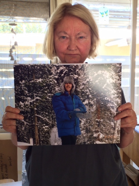 Maureen Gerwig, of Woodland Hills, holds a photo of her late husband, Vietnam veteran Michael Gerwig.